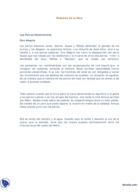 Los perros hambrientos, de Ciro Alegría: resumen completo y análisis