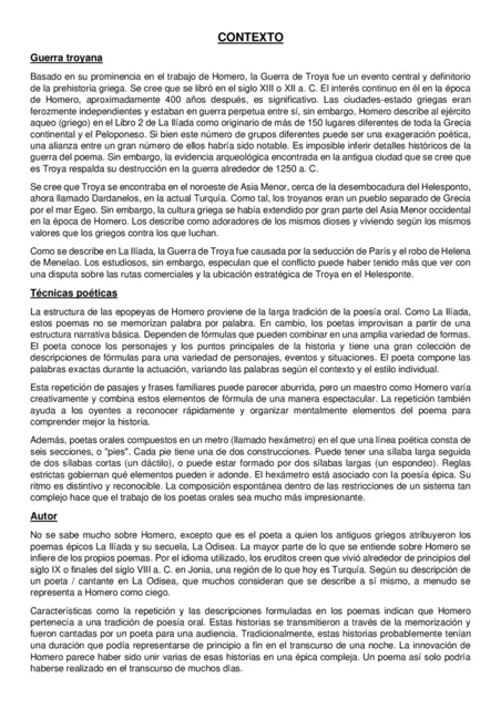 Resumen de la Ilíada de Homero: análisis, personajes y final